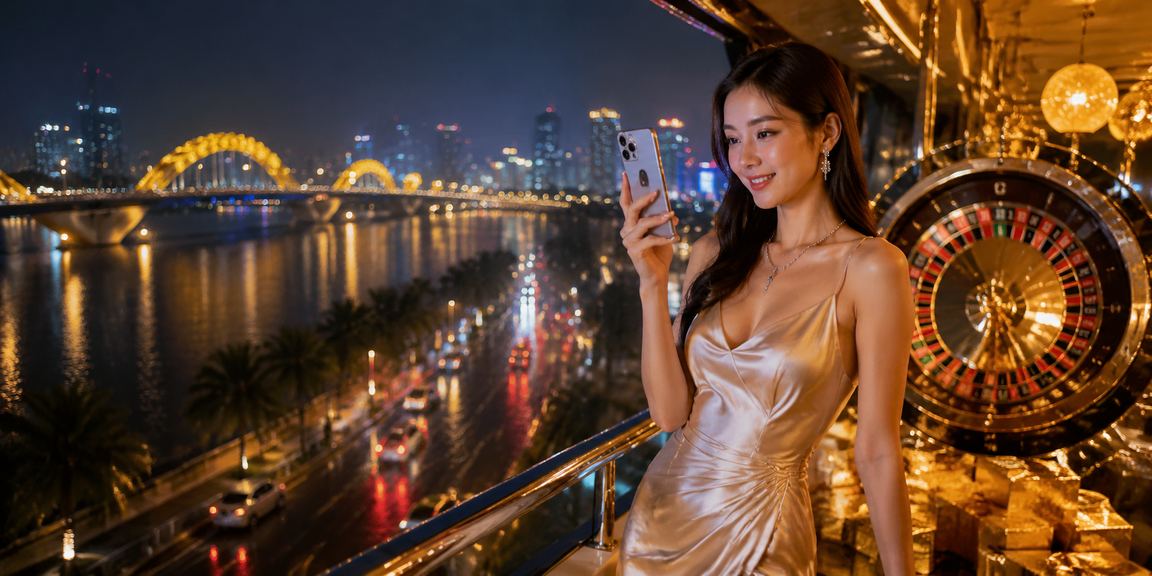 Bàn roulette giải trí tại Đà Nẵng minh họa nhóm casino trực tuyến
